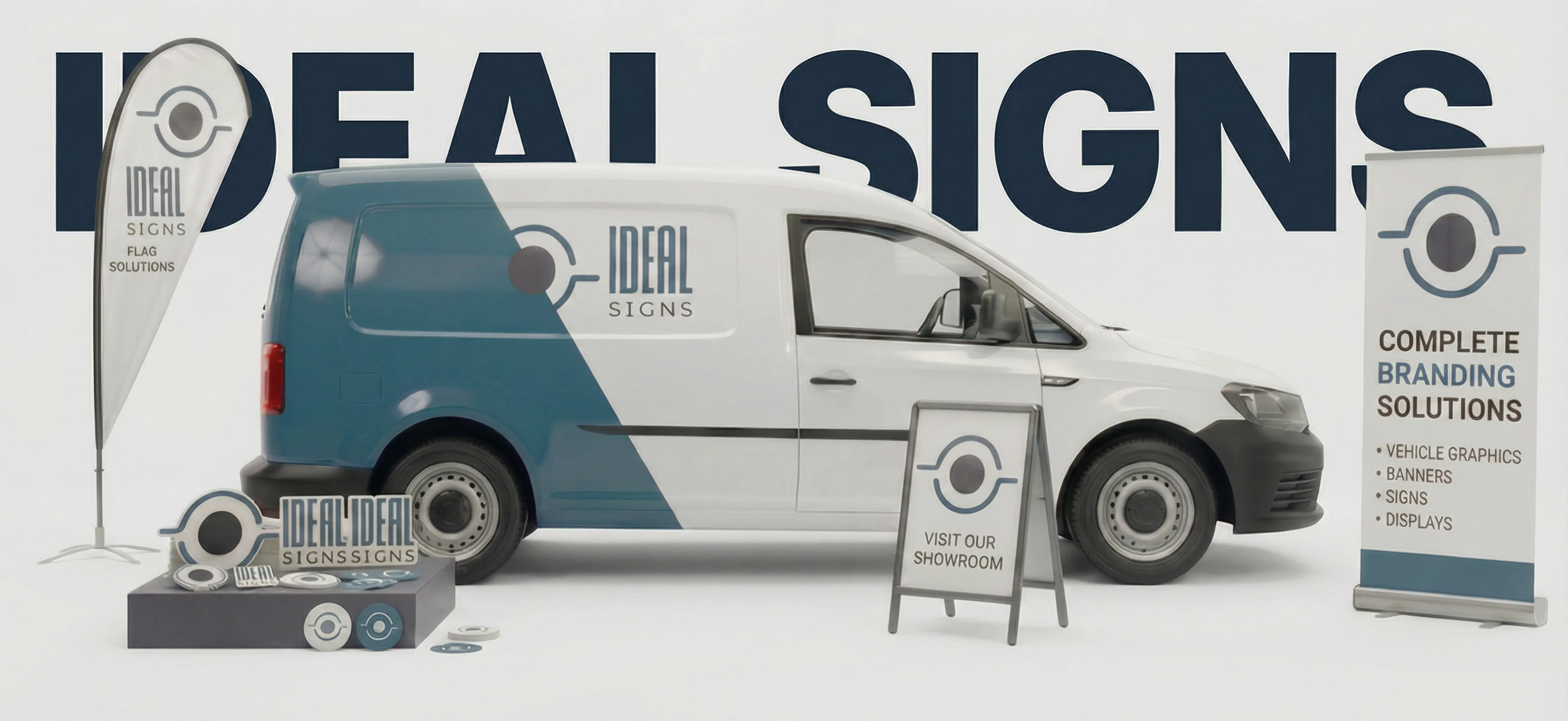 Ideal Signs vehicle livery, banners, signs and stickers