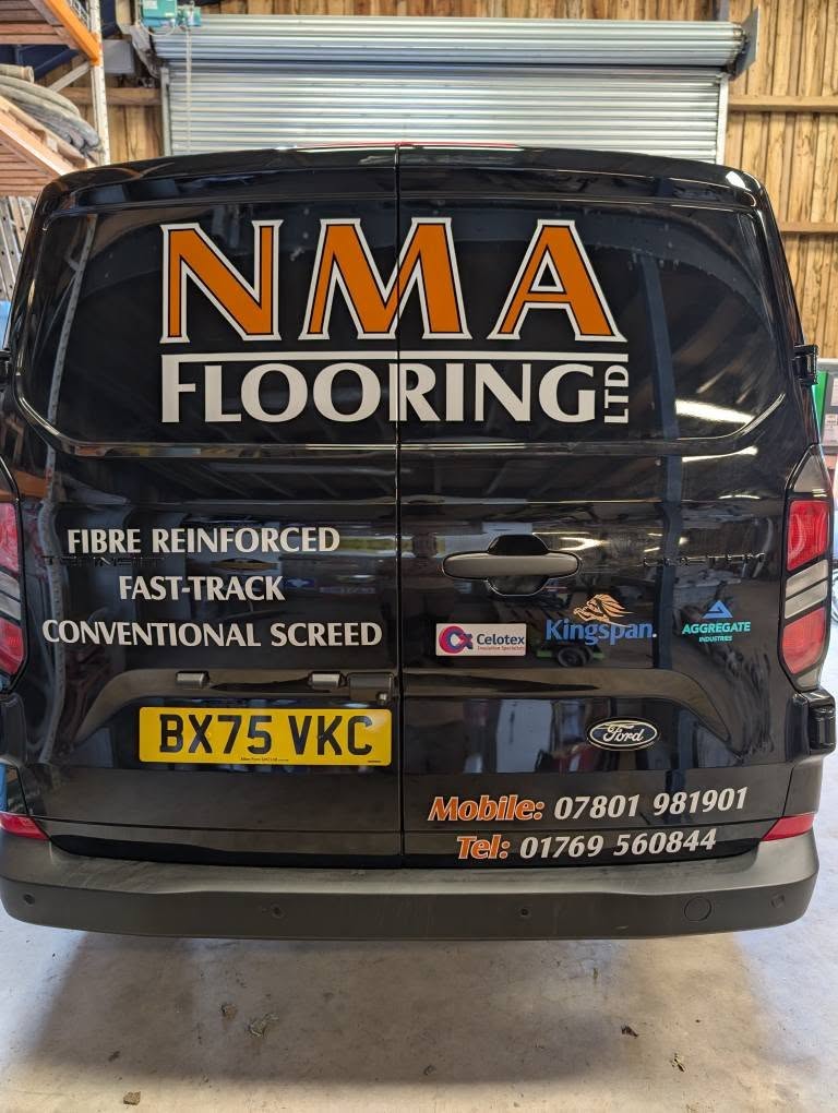 NMA Flooring custom van wrap