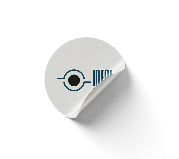 Custom stickers mockup